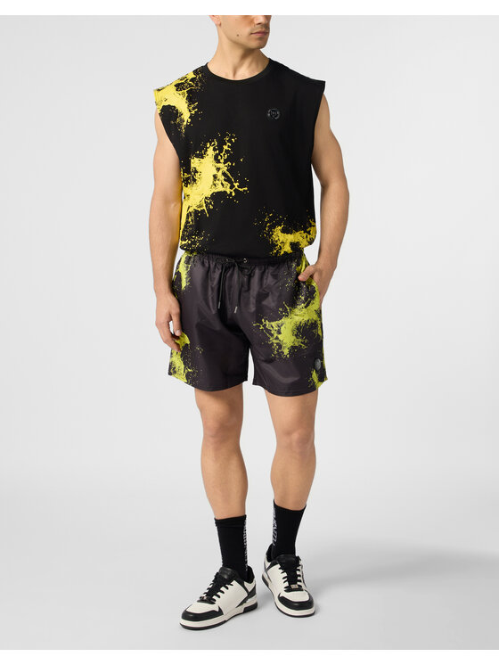 Plein Sport Plein Sport Szorty sportowe 28341 Czarny Jogger Fit