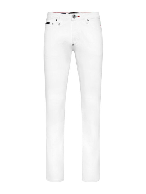 PHILIPP PLEIN PHILIPP PLEIN Jeansy 24463 Biały Regular Fit