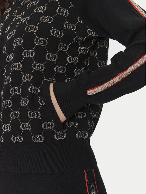 Liu Jo Sport Liu Jo Sport Kardigan TF4224 MS63L Czarny Regular Fit