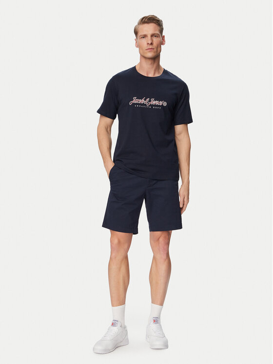 Jack & Jones Jack & Jones Marškinėliai Montauk Type 12290887 Mėlyna Regular Fit