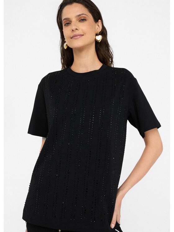 Liu Jo Liu Jo T-shirt CF5072JS08822222 Nero Regular Fit