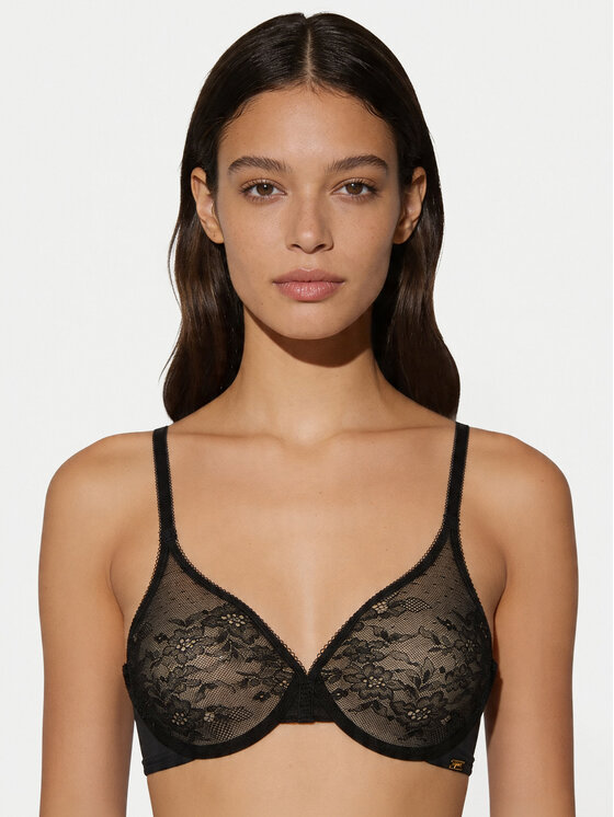 Gossard Gossard Nedrček s kostjo Lace Sheer 13001 Črna