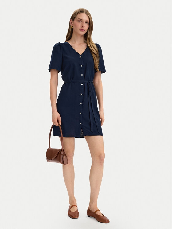 Vero Moda Vero Moda Sukienka letnia Mymilo 10340466 Granatowy Regular Fit