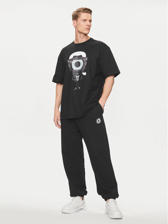 KARL LAGERFELD KARL LAGERFELD T-shirt 755098 542270 Crna Regular Fit