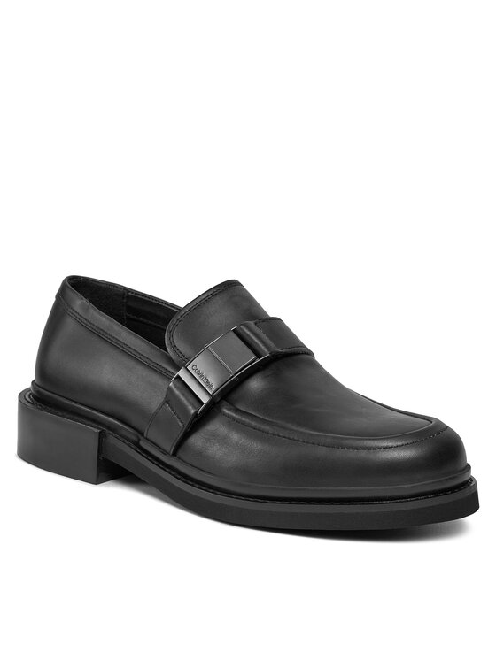 Calvin Klein Calvin Klein Lordsy Moccasin W/ Iconic Plaque HM0HM01452 Czarny