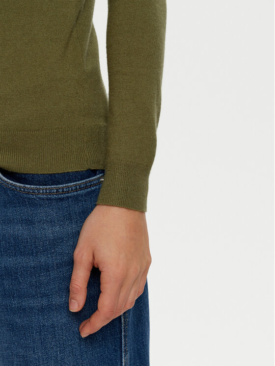 Vero Moda Vero Moda Sweter Happiness 10317993 Zielony Slim Fit