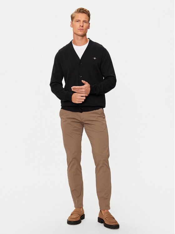 Gant Gant Ζακέτα 8030556 Μαύρο Regular Fit