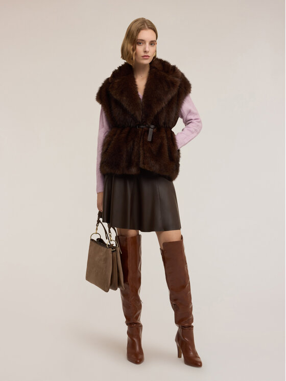 Motivi Motivi Minigonna 1045Q001215N032 Marrone A-Line Fit