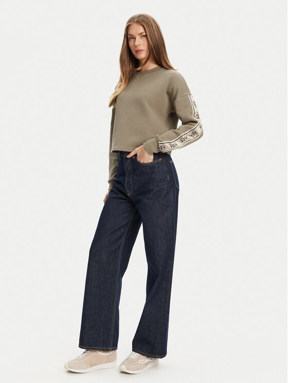 Guess Guess Bluză V3BQ16 KB3P2 Maro Regular Fit