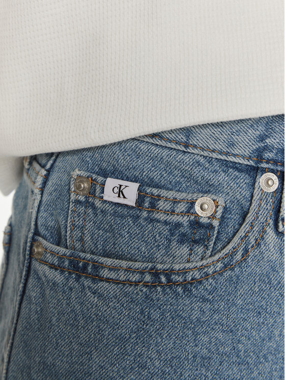Calvin Klein Jeans Calvin Klein Jeans Szorty jeansowe J20J222800 Niebieski Mom Fit