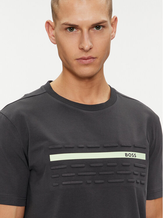 BOSS Boss Тишърт 50513010 Сив Regular Fit