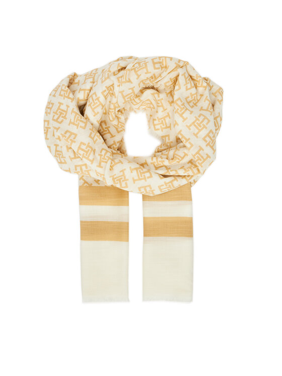 Tommy Hilfiger Šál Beach Summer Mono Scarf AW0AW16030 Béžová