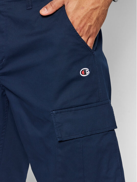 Champion Champion Szorty materiałowe Cargo 216324 Granatowy Custom Fit