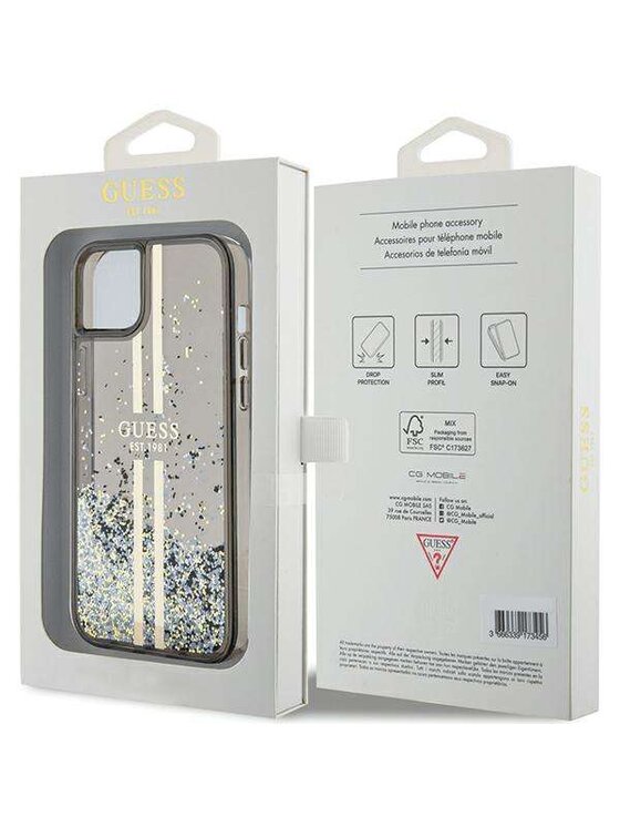 Guess Guess Etui na telefon Apple iPhone 15 Plus Czarny