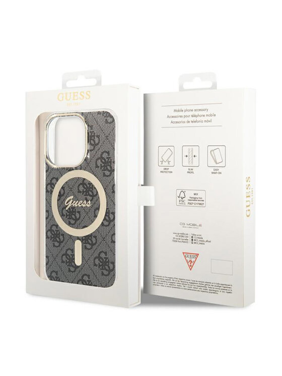 Guess Guess Etui na telefon Pokrowiec Futerał Czarny