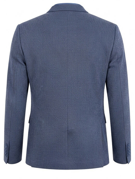 Ombre Ombre Marynarka M171 Granatowy Slim Fit