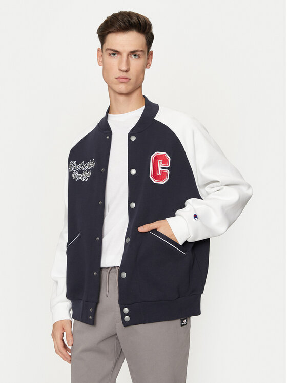 Champion Champion Majica dugih rukava 220443 Tamnoplava Loose Fit