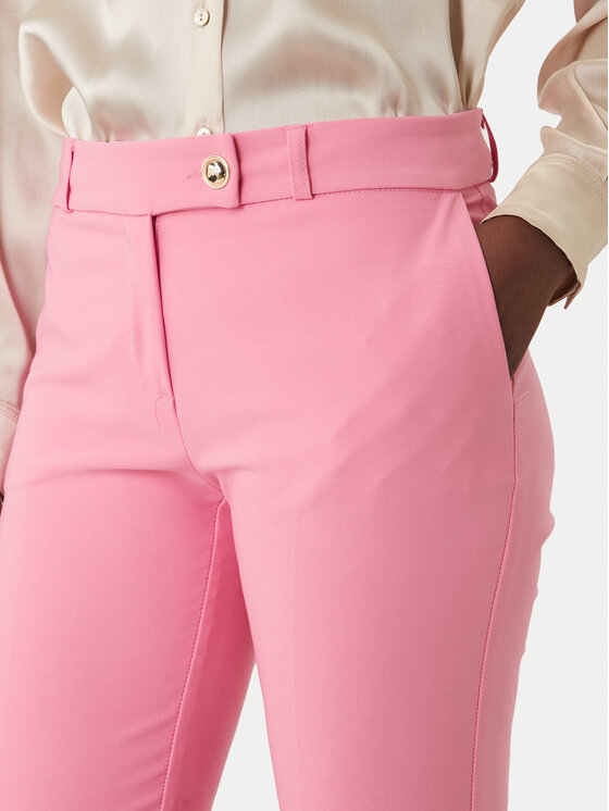 Rinascimento Rinascimento Текстилни панталони CFC0128638003 Розов Slim Fit