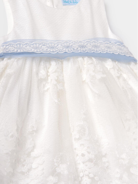 Abel & Lula Abel & Lula Sukienka elegancka 5004 Écru Regular Fit