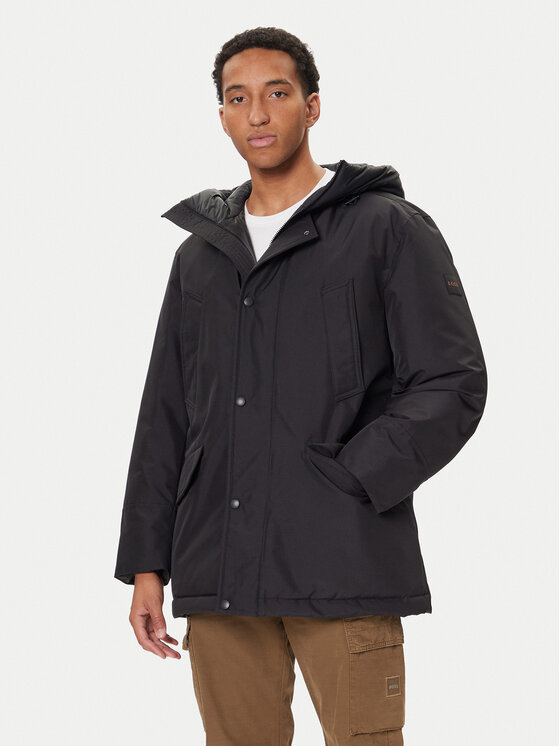 BOSS BOSS Geacă de iarnă Osiass1 50547078 Negru Relaxed Fit