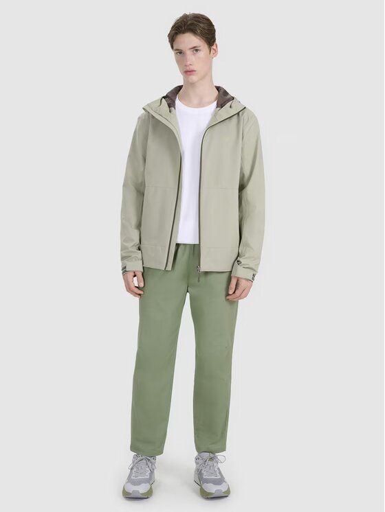 4F 4F Giacca di transizione 4FWSS25TTJAM704-44S Verde Regular Fit