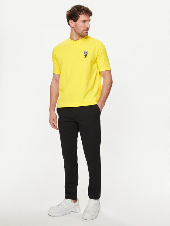 KARL LAGERFELD T-Shirt 755027 542221 Gelb Regular Fit | Modivo.de