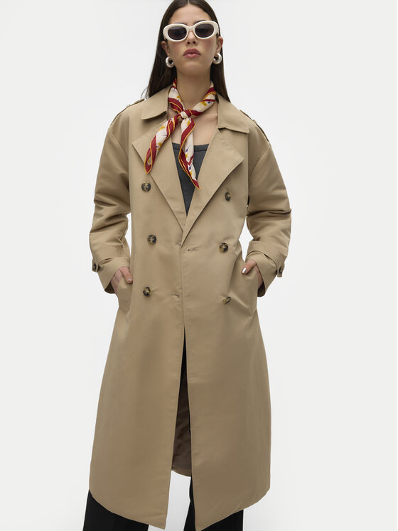 Vero Moda Vero Moda Trench Chloe 10300263 Bej Regular Fit