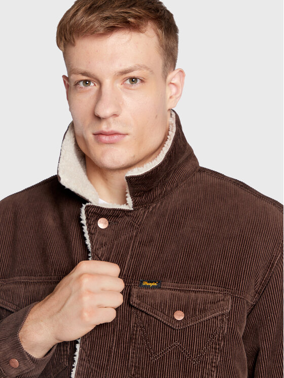 Wrangler Wrangler Giacca di transizione Sherpa W445AHH38 112324535 Marrone Regular Fit