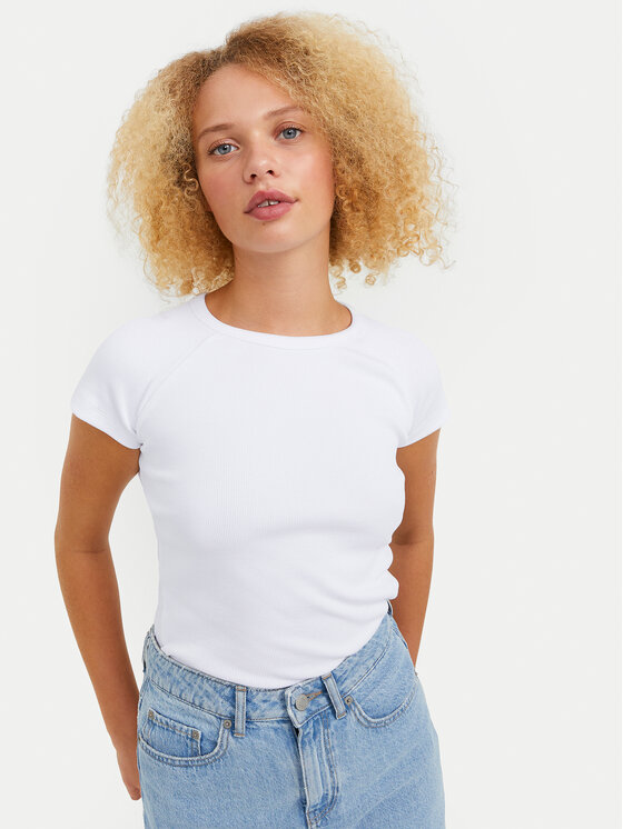 JJXX JJXX Marškinėliai Friend 12241611 Balta Slim Fit