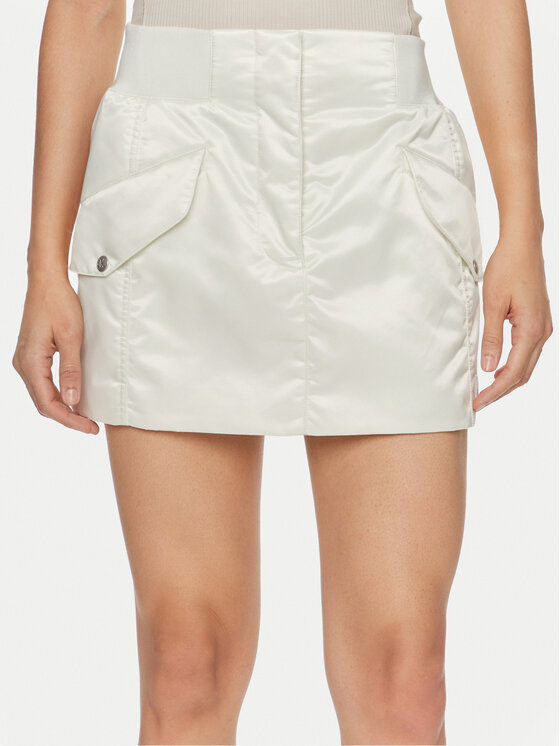 Calvin Klein Jeans Fustă mini J20J223317 Écru Regular Fit