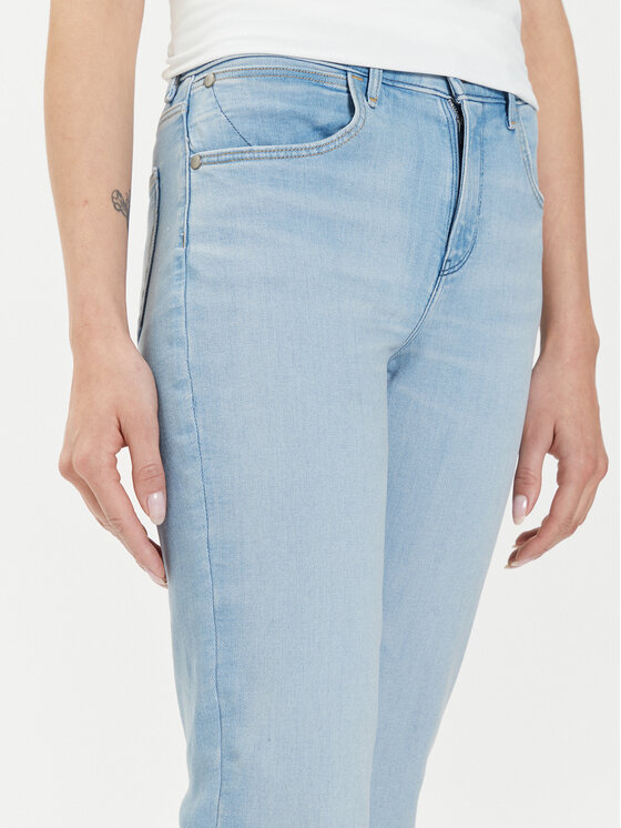 Wrangler Wrangler Jeans hlače Love Letters 112350946 205232 Modra Straight Leg