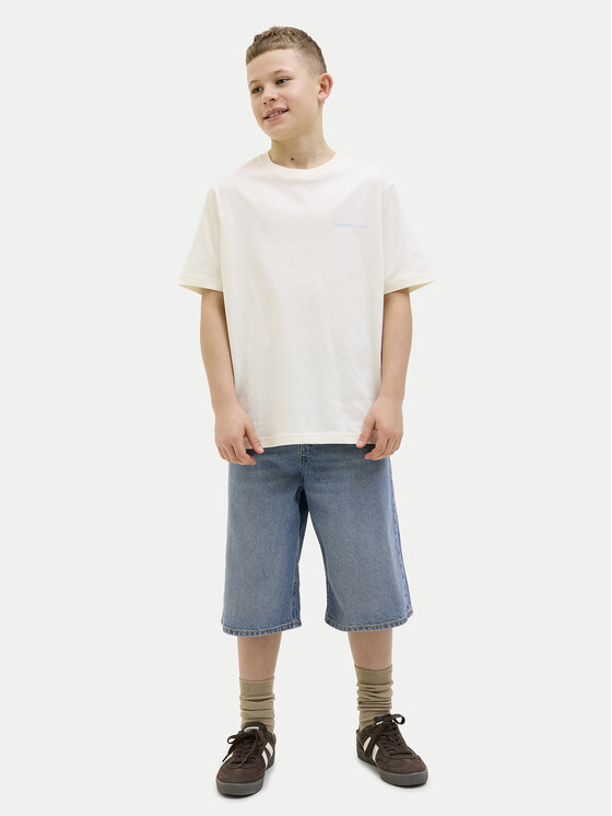 Jack & Jones Junior Jack & Jones Junior Szorty jeansowe Ron 12272044 Niebieski Baggy Fit