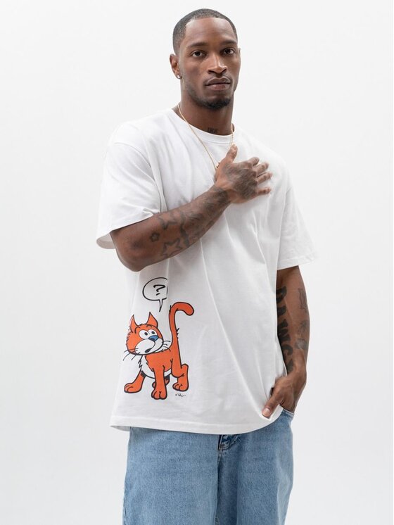 Smerfy Smerfy T-Shirt 119772 Biały Oversize