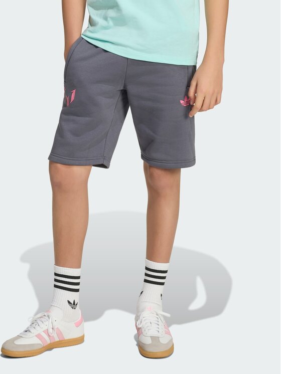 adidas adidas Szorty sportowe Messi Kids Szary Regular Fit