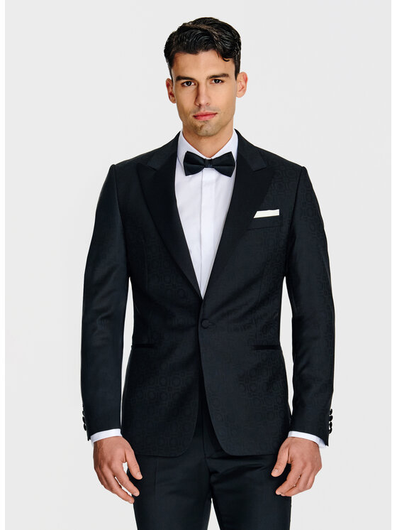 Pako Lorente Pako Lorente Marynarka P26SP-3S-003 Czarny Slim Fit