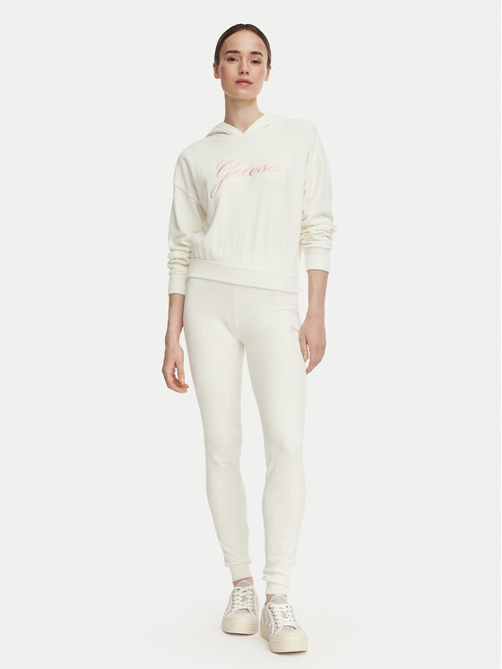 Guess Guess Παντελόνι φόρμας O6BB02 Z1149 Κρεμ Regular Fit