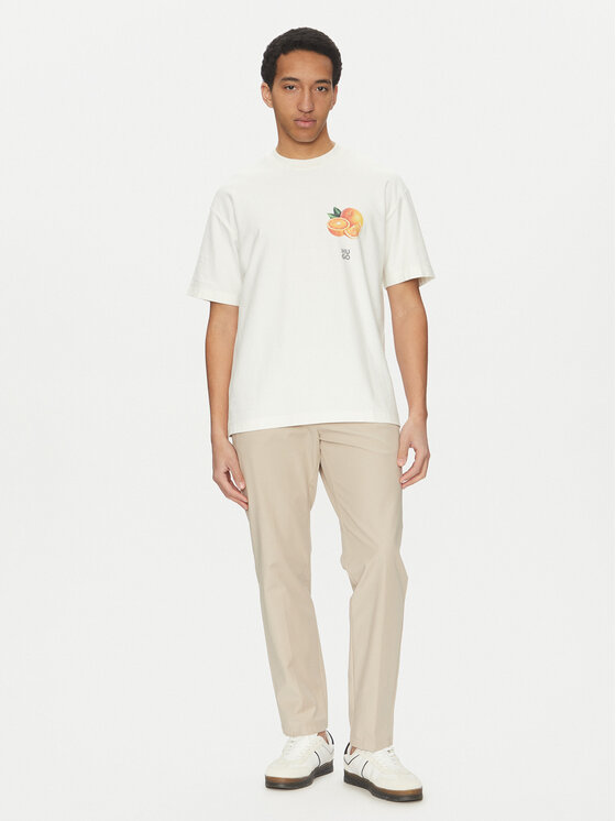 HUGO HUGO Футболка Dartiee 50537576 Écru Oversize