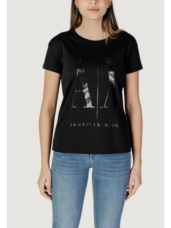 Armani Exchange Armani Exchange T-shirt 8NYTCX YJG3Z Nero Shirt Fit