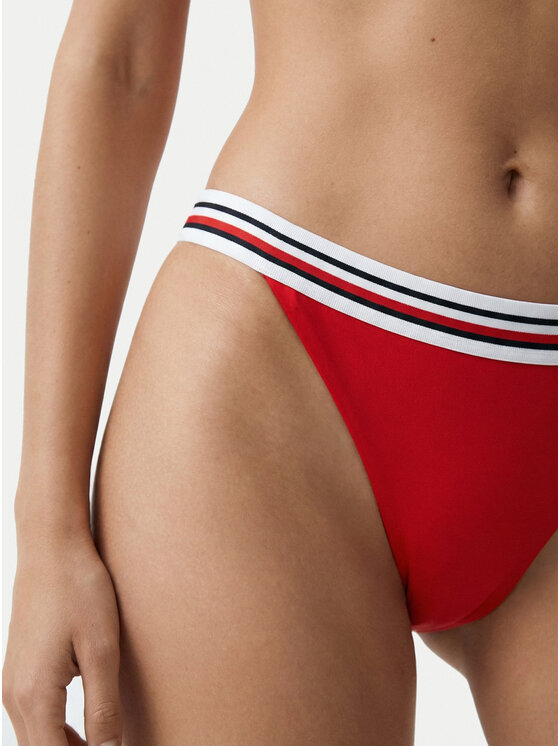 Tommy Hilfiger Tommy Hilfiger Bikinio apačia Cheeky UW0UW06354 Raudona