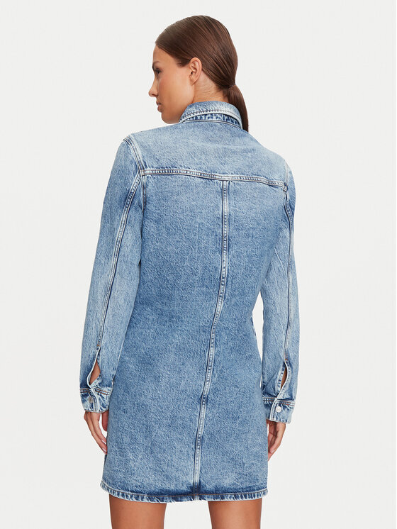 Tommy Jeans Tommy Jeans Jeans haljina DW0DW19748 Plava Regular Fit