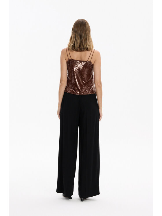Deni Cler Milano Deni Cler Milano Top W-DC-0055-F5-F8-70-1 Brązowy Regular Fit