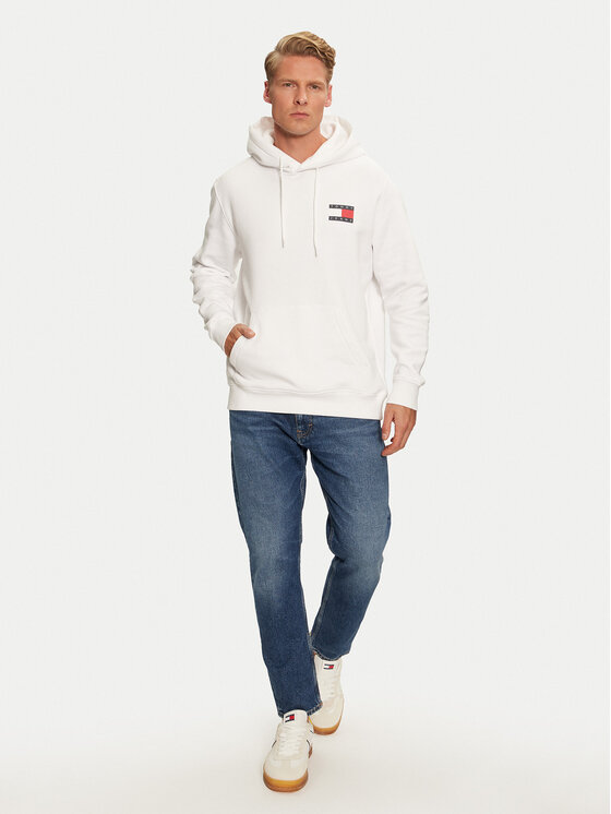 Tommy Jeans Tommy Jeans Majica dugih rukava Essential DM0DM20738 Bijela Regular Fit