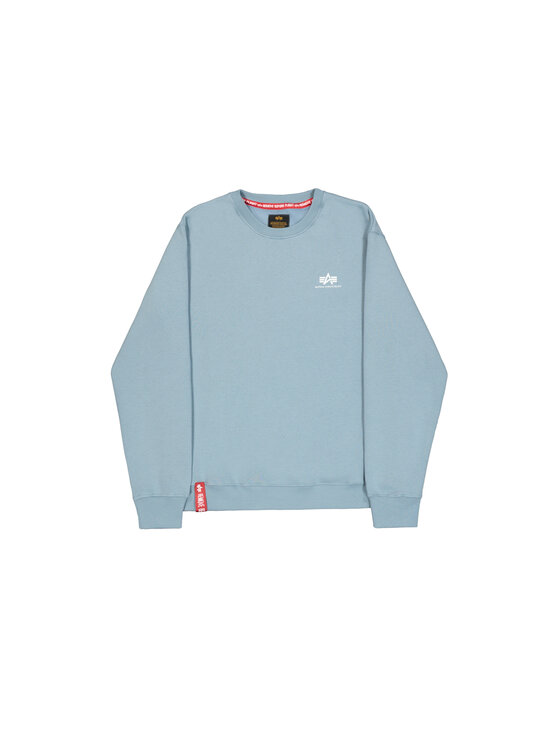 Alpha Industries Alpha Industries Bluza Basic Small Logo Sweatshirt Błękitny Regular Fit