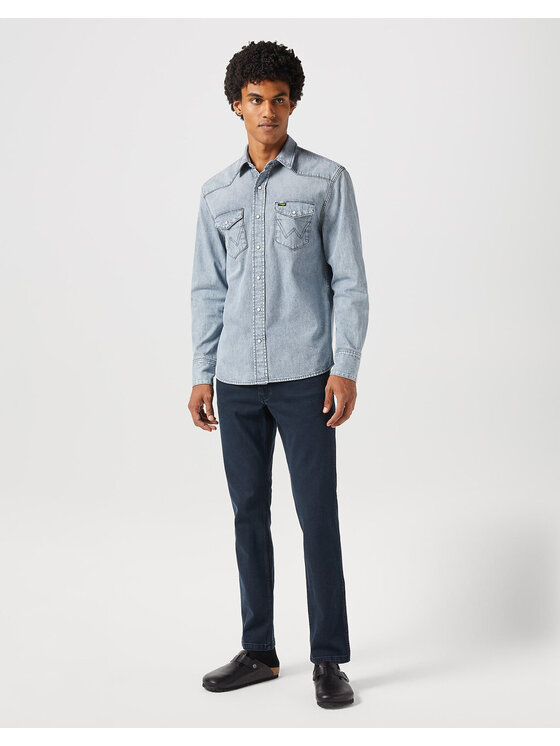 Wrangler Wrangler Jeansy GREENSBORO Niebieski Straight Leg