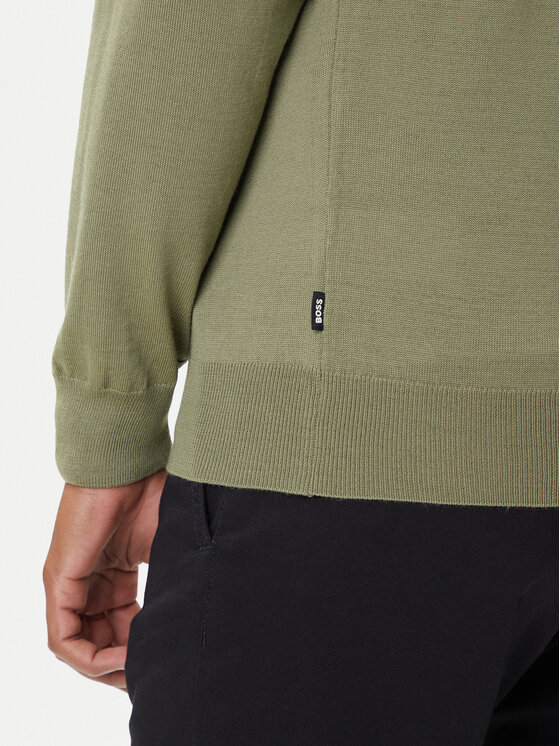 BOSS BOSS Džemper Ebenji  50528300 Zelena Regular Fit