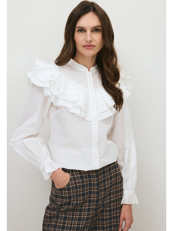 BIZUU BIZUU Koszula FENELLA Biały Standard Fit