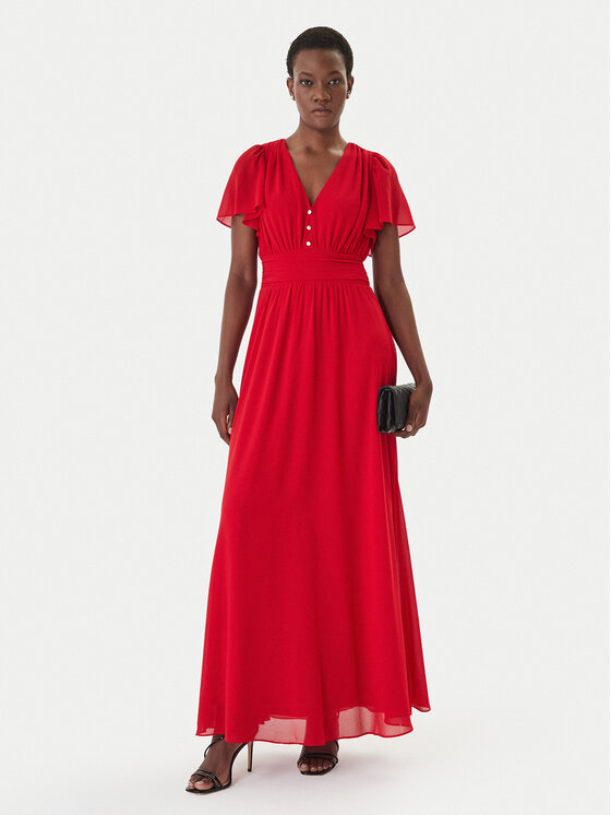 Morgan Morgan Abito da sera 261-RLUCY Rosso Regular Fit
