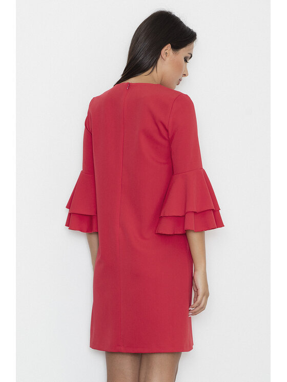 FIGL FIGL Sukienka M564 Czerwony Regular Fit