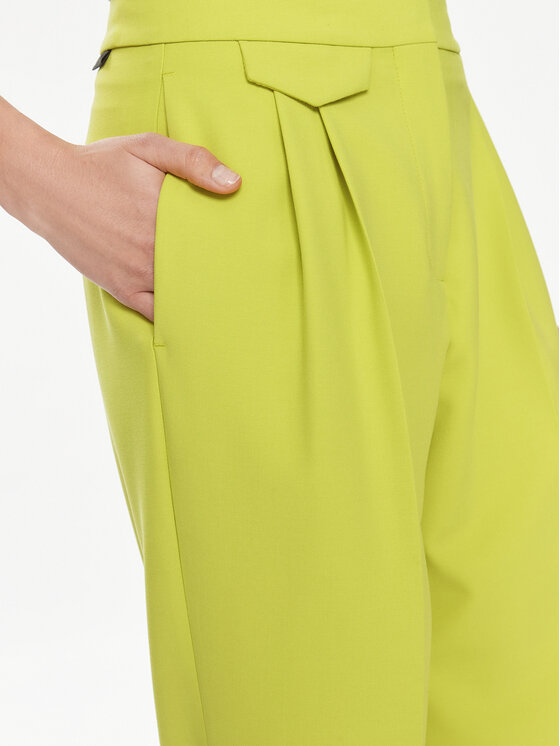 HUGO Hugo Pantaloni din material Helepher 50508637 Verde Relaxed Fit