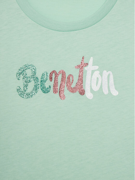 United Colors Of Benetton United Colors Of Benetton T-Shirt 3I1XC10MZ Zielony Regular Fit